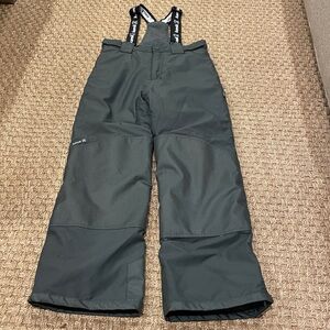 Kamik Bib Snow Pants Youth 152/12 Gray Ski Snowboard